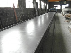 Filigree slabs production